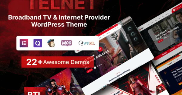 Telnet - Broadband TV & Internet Provider Theme