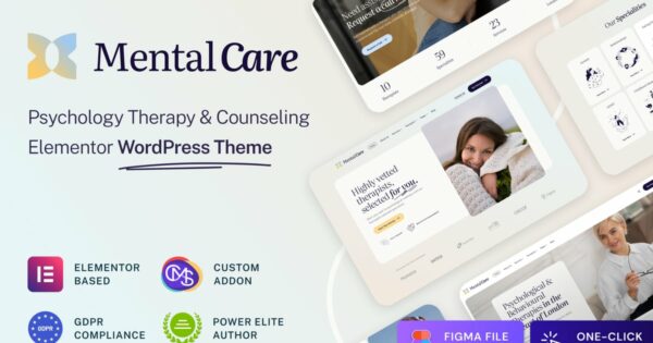 Mental Care - Therapy & Counseling WordPress Theme