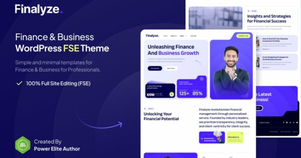 Finalyze – Finance & Business FSE WordPress Theme