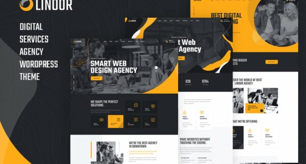 Linoor - Digital Agency Services WordPress Theme