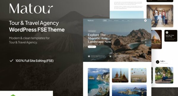 Matour – Tour & Travel Agency FSE WordPress Theme