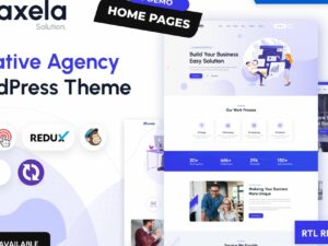 Axela - Creative Agency & Portfolio WordPress Them