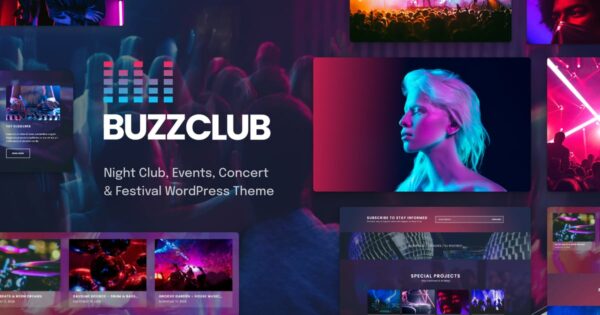 Buzz Club - Night Club, DJ & Music WordPress Theme