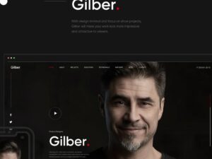 Gilber - Personal CV/Resume WordPress Theme