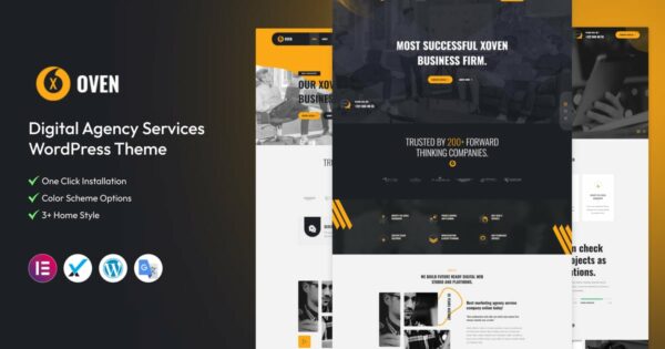 Xoven - Digital Agency Services WordPress Theme