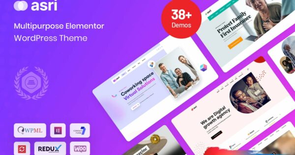 Asrio - Multipurpose Elementor WordPress Theme