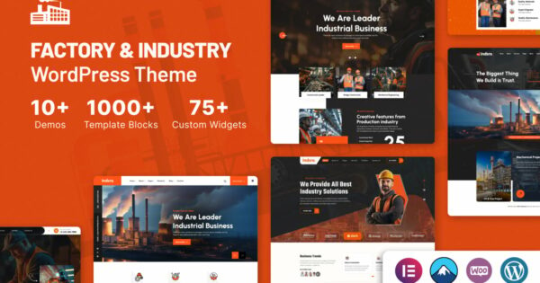 Indsro - Factory & Industry WordPress Theme