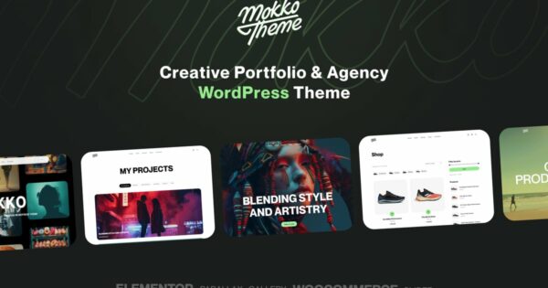 Mokko - Creative Portfolio & Agency WordPress Them