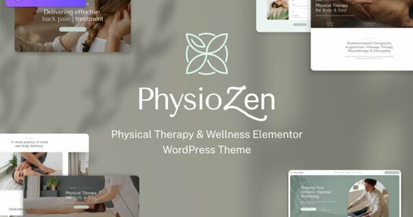 PhysioZen - Chiropractor Wellness WordPress Theme