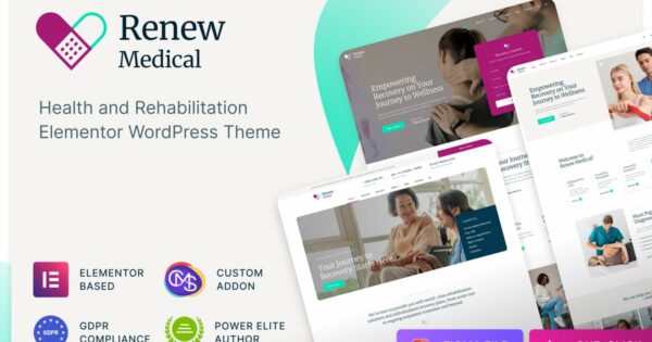 Renew Medical - Physiotherapy Rehab Clinic Theme