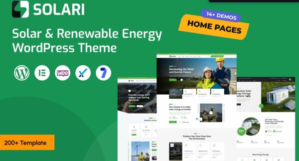 Solari - Ecology & Solar Energy WordPress Theme