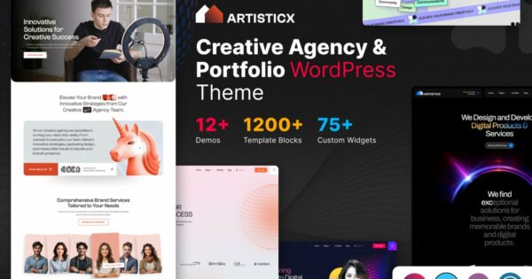 Artisticx - Creative Agency & Portfolio WordPress