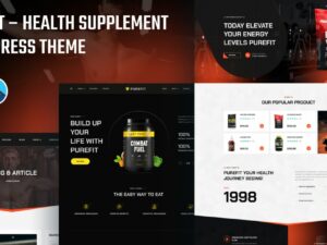 Purefit - Health Supplement WordPress Theme