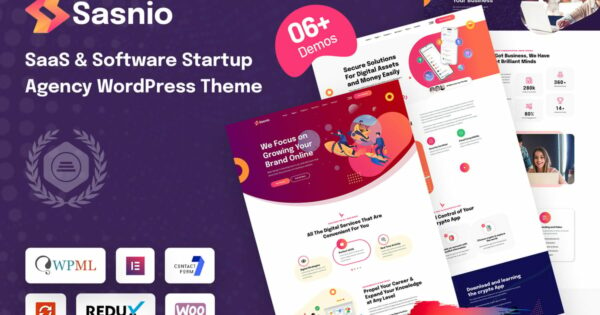 Sasnio - SaaS & Software Startup Agency WordPress