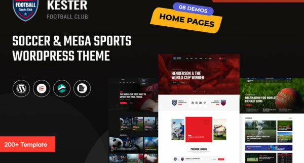 Kester - Soccer Club & Sports News WordPress Theme