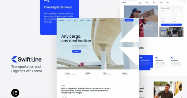 SwiftLine – Transportation Logistics WordPress The