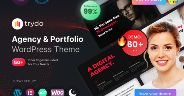 Trydo - Agency & Portfolio WordPress Theme