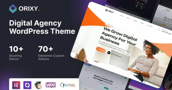 Orixy - Digital Agency WordPress Theme