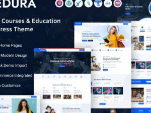 Edura – Online Courses & Education WordPress Theme