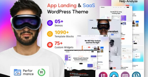 Fladient - App Landing Page & SaaS WordPress Theme