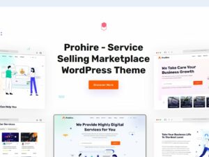 Prohire - Service Selling Marketplace WordPress