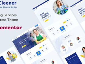 Cleener - Cleaning Services WordPress Theme