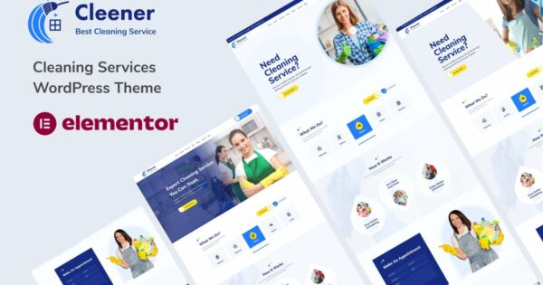 Cleener - Cleaning Services WordPress Theme