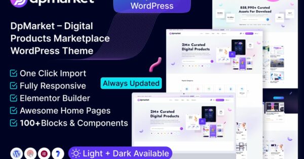 DpMarket – Digital Marketplace Multi-Vendor Theme