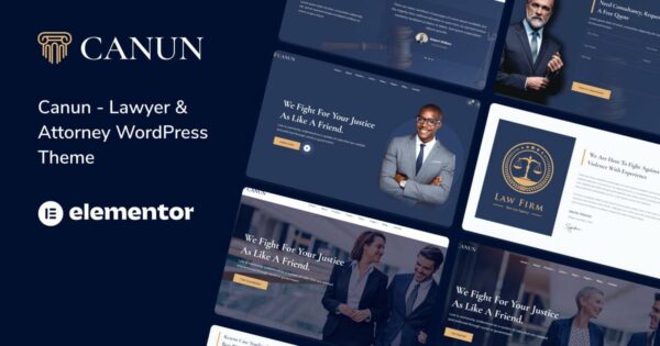 Canun - Lawyer & Attorney WordPress Theme