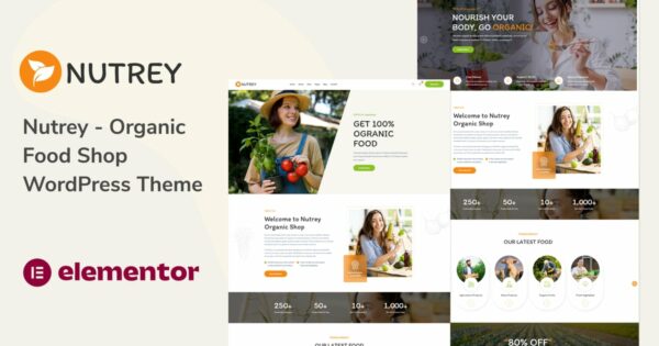 Nutrey - Organic Food Shop WordPress Theme