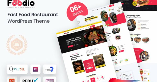 Foodio - Fast Food Restaurant WordPress Theme