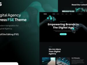 Pirus – Dark Digital Agency FSE WordPress Theme