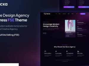 Hecxa – Creative Design Agency FSE WordPress Theme