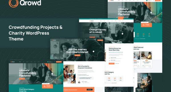 Qrowd - Crowdfunding Projects & Charity WordPress