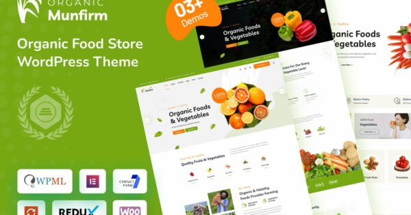 Munfirm - Organic Food Store WordPress Theme