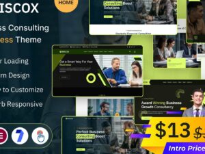 Biscox – Business Consulting WordPress Theme