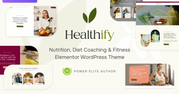 Healthify - Diet Recipes & Health Coaching Theme