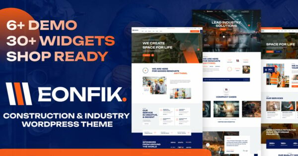 Eonfik - Construction & Industry WordPress Theme