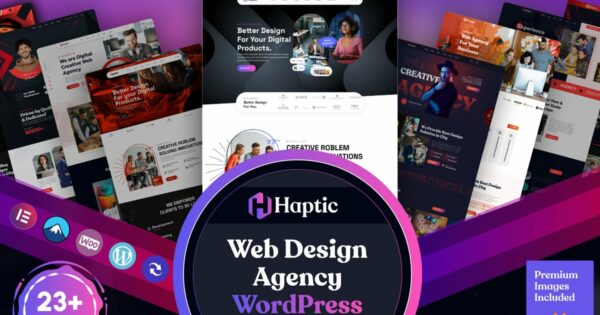 Haptic - Web Design Agency WordPress Theme