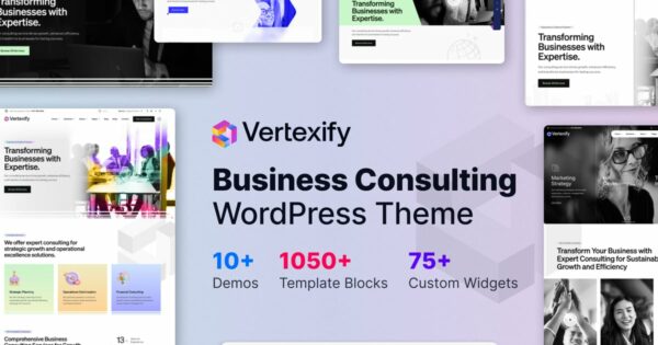 Vertexify - Business Consulting WordPress Theme