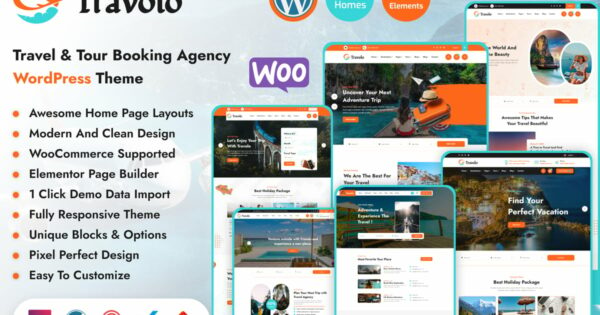 Travolo - Travel & Tour Booking WordPress Theme