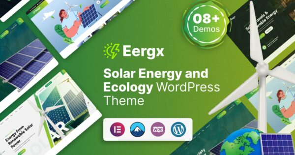 Eergx - Ecology & Solar Energy WordPress Theme