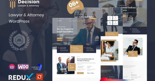 Decision - Law & Lawyer WordPress Theme