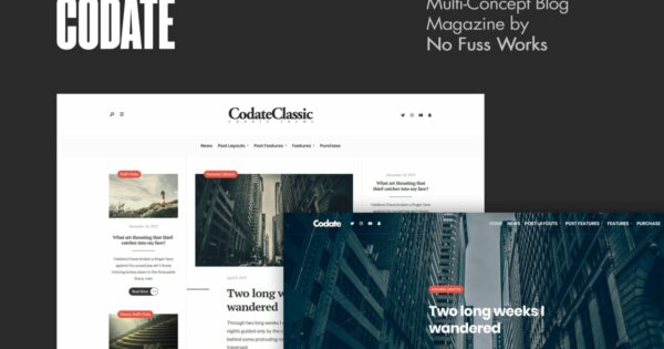 Codate - Modern Magazine and Blog WordPress Theme